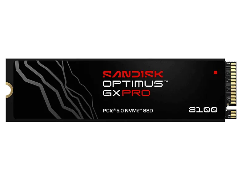 Dysk SSD SANDISK Optimus GX PRO 8100 1TB NVMe M.2 2280 PCIe 5.0 Czarny